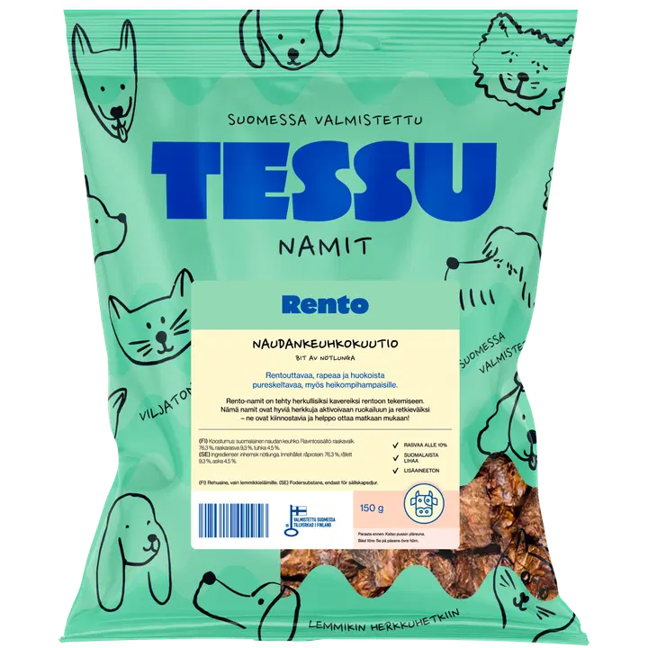 Tessu Rento Naudankeuhkokuutio 150g