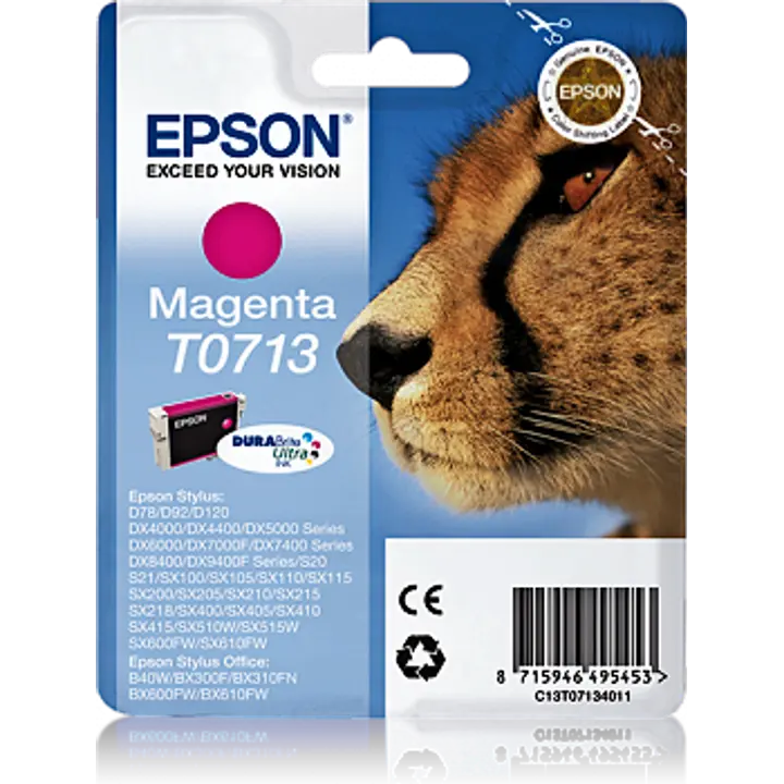 Epson mustepatruuna punainen T0713