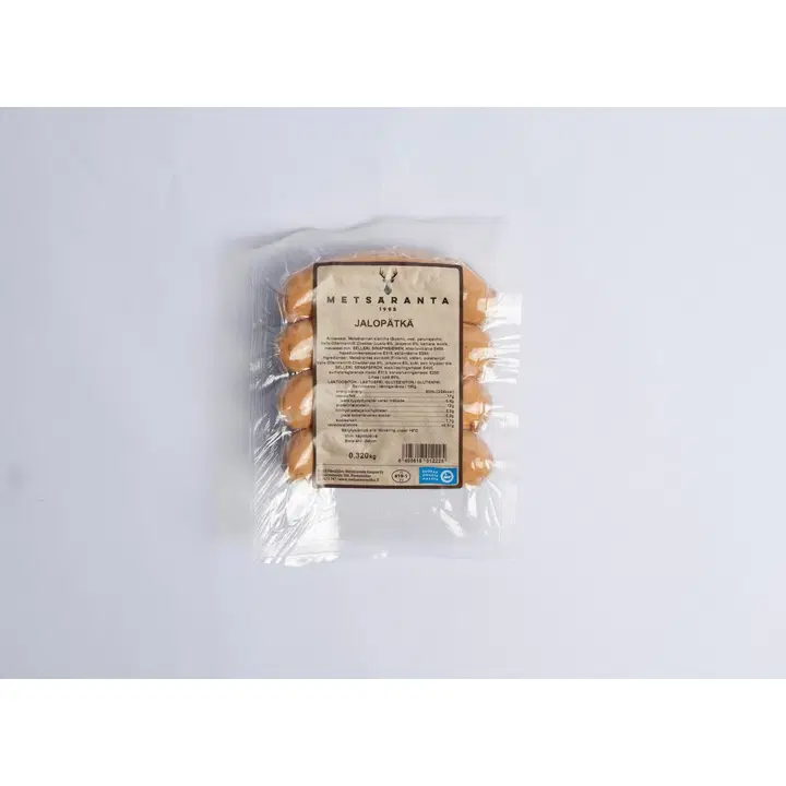 Metsäranta Jalopätkä 320g mausteinen grillimakkara, jalapenoa ja cheddar-juustoa