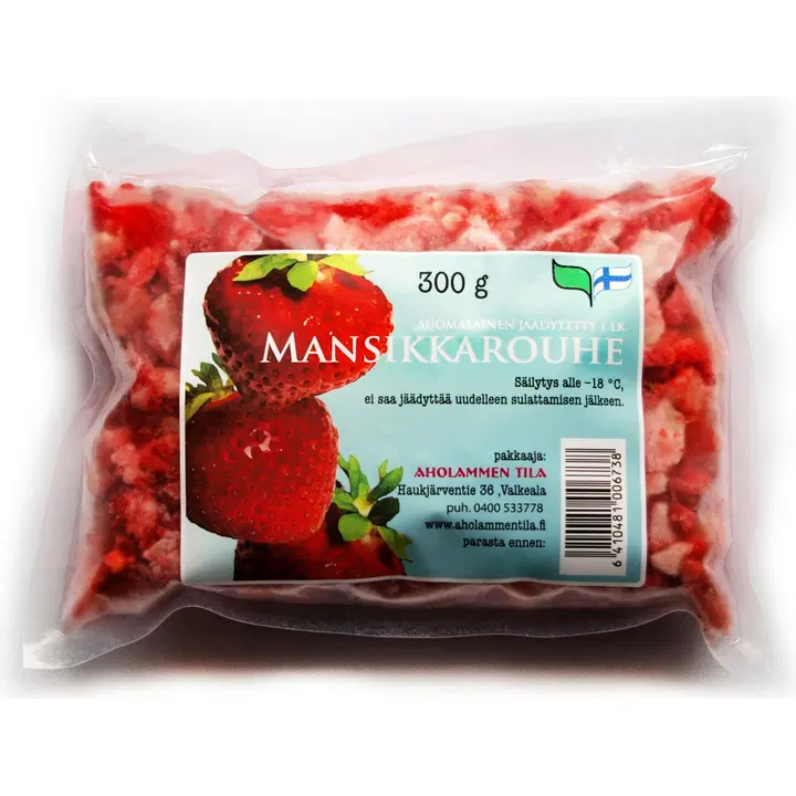 Aholammen tila 300g Jäädytetty Mansikkarouhe