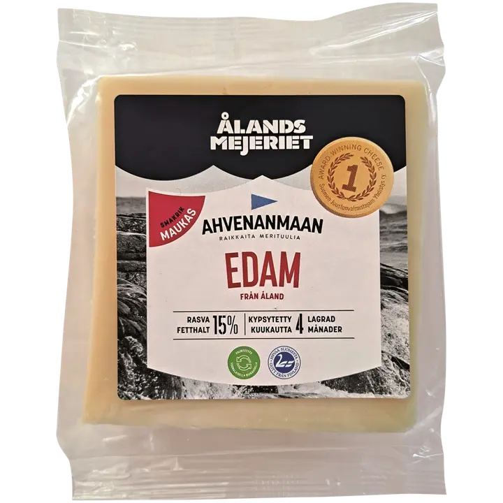 Ahvenanmaan 350g Edam 15 % maukas 4kk kypsytetty