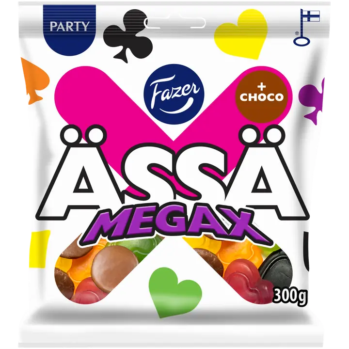 Fazer Ässä Megax +choco karkkipussi 300g