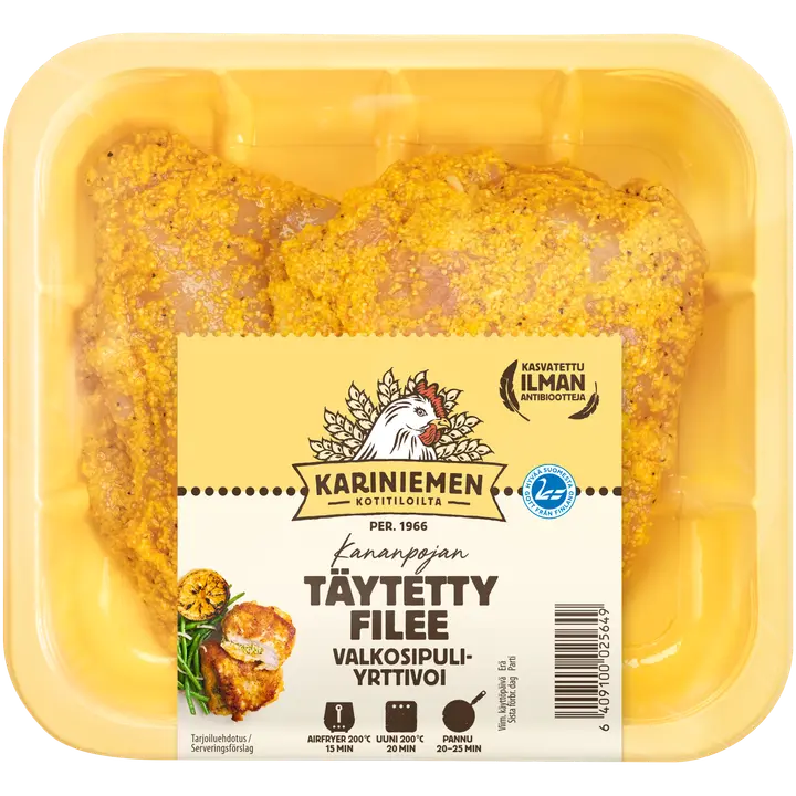 Kariniemen Kananpojan täytetty filee valkosipuli-yrttivoi 390 g