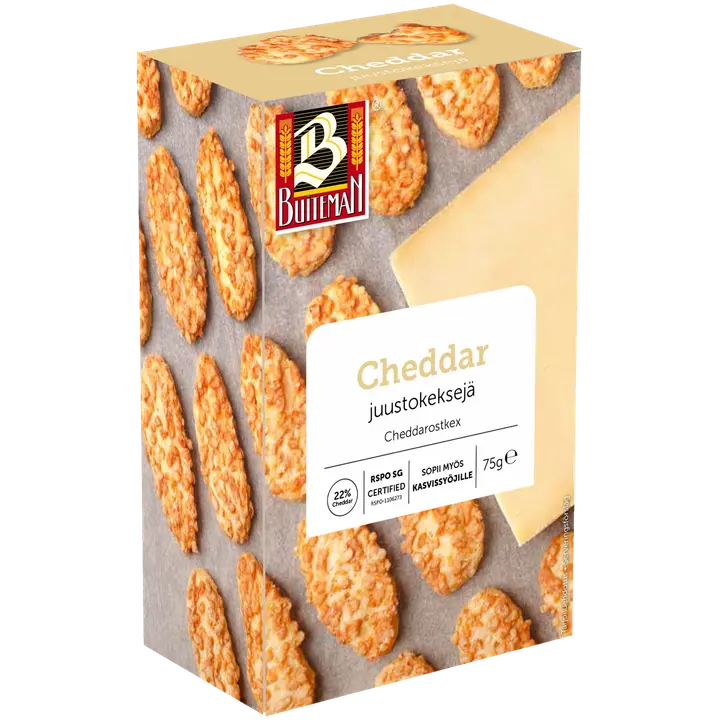 Buiteman juustokeksejä Cheddar 75g