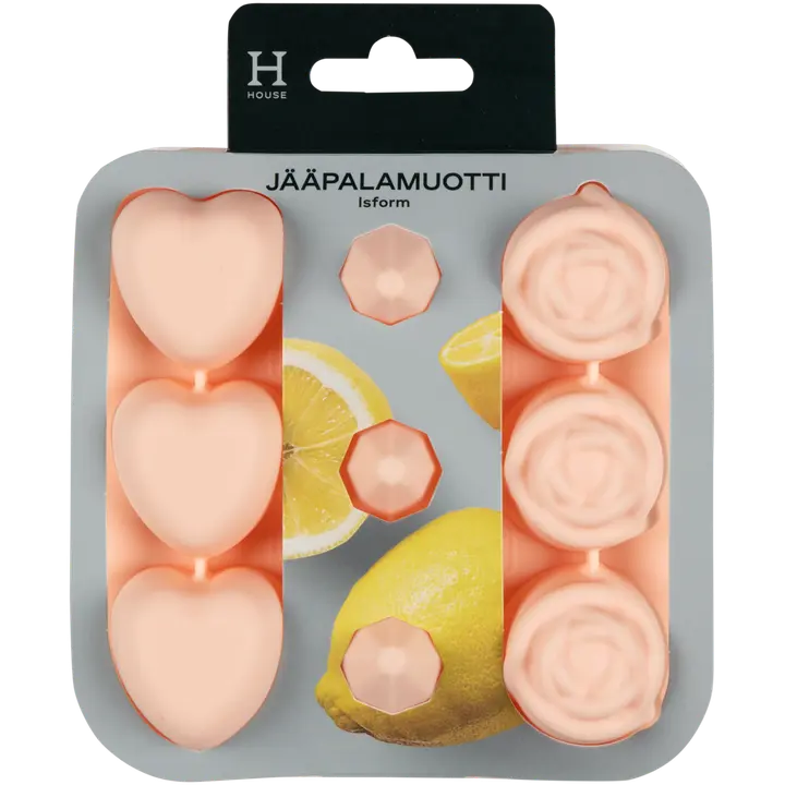 Jääkuubikuvorm House Roosid ja Südamed