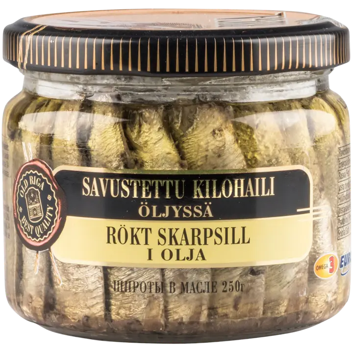 Old Riga Savustettu kilohaili öljyssä 250g/175g