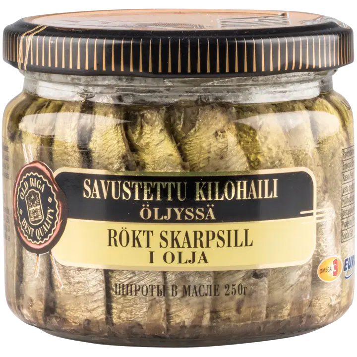 Old Riga Savustettu kilohaili öljyssä 250g/175g