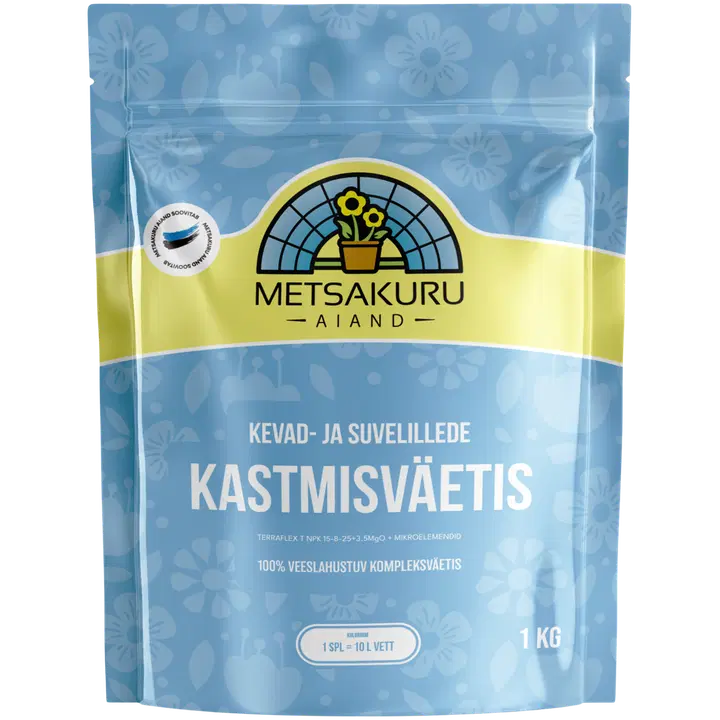 Kevad-ja suvelillede kastmsväetis 1kg