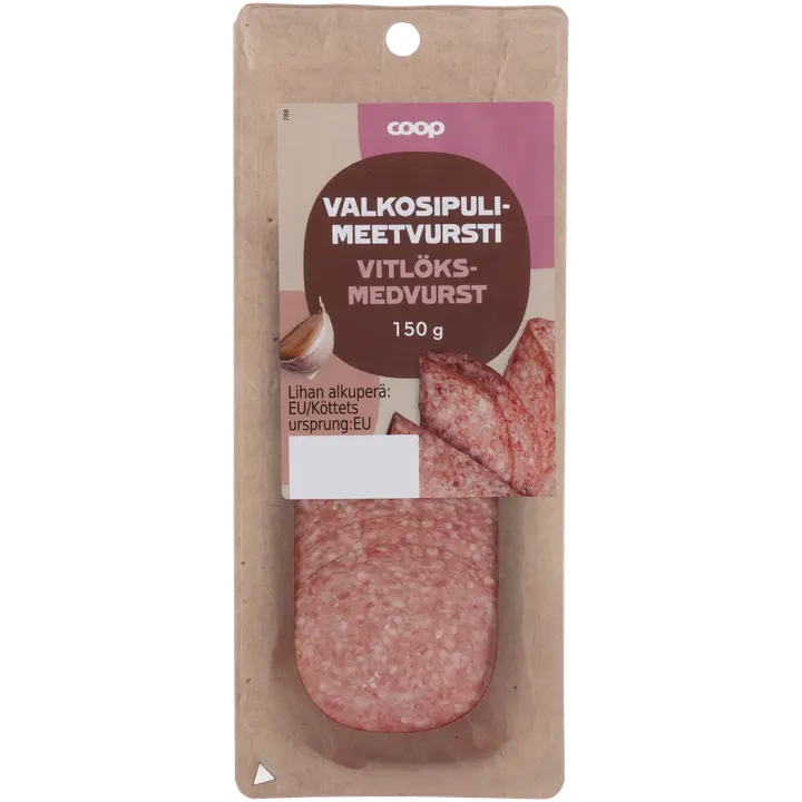 Coop Valkosipulimeetvursti 150g