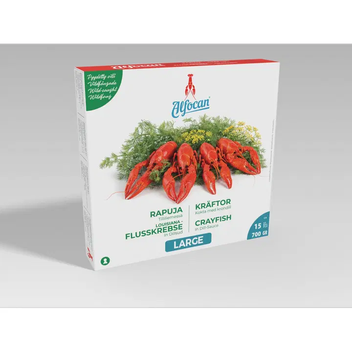 Alfocan espanjalaiset ravut tillikastikkeessa, L-koko, noin 15 kpl, 700 g