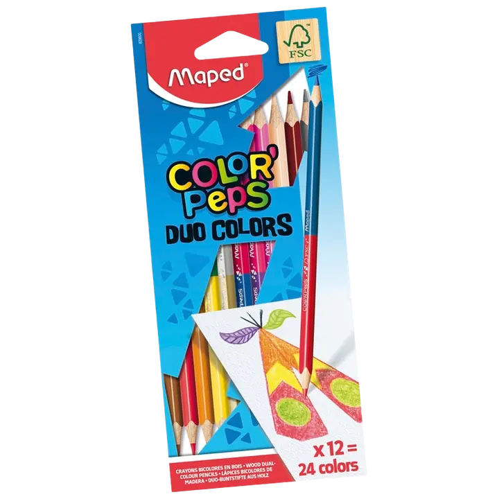 Color peps värvipliiats duo 24 värvi