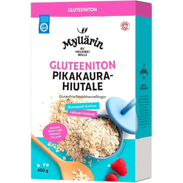 Myllärin Gluteeniton Pikakaurahiutale 450 g