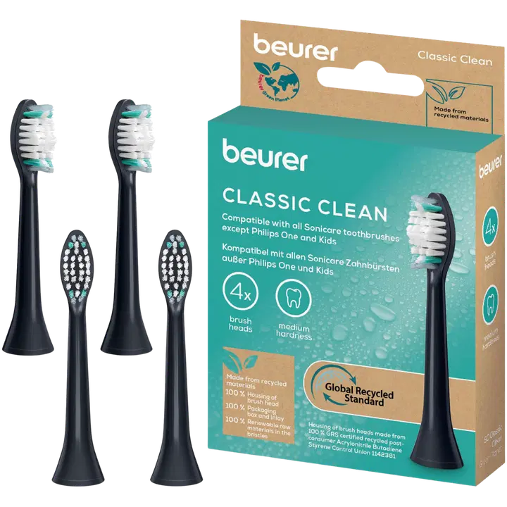 Beurer SC 4 kpl Classic Clean vaihtoharjoja sonic-sähköhammasharjaan