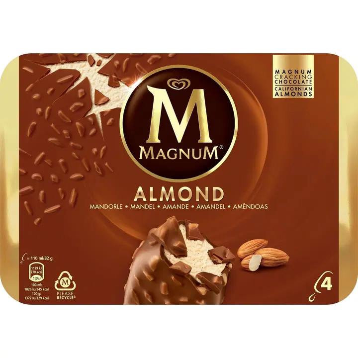 Magnum Almond Jäätelö Monipakkaus 440ml/328g