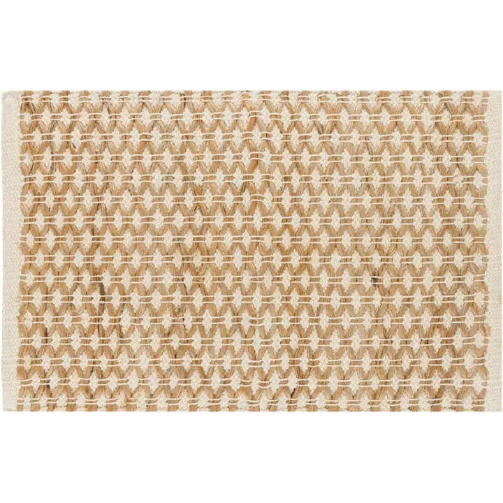 House tabletti puuvilla-juutti 33 x 48 cm luonnonvalkoinen