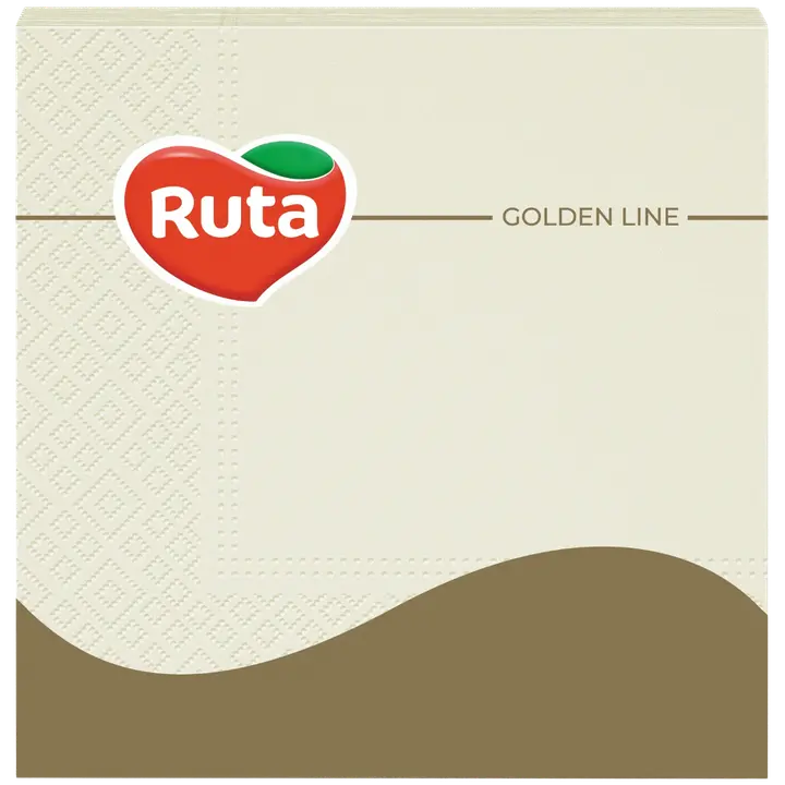 Ruta salvrätik 3-kihiline šampanja 33cm