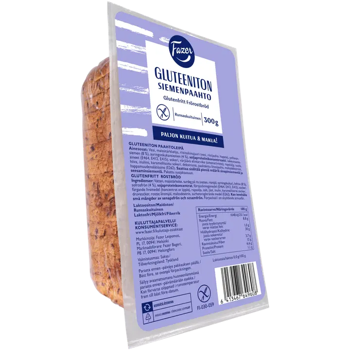 Fazer Gluteeniton Siemenpaahto 300g
