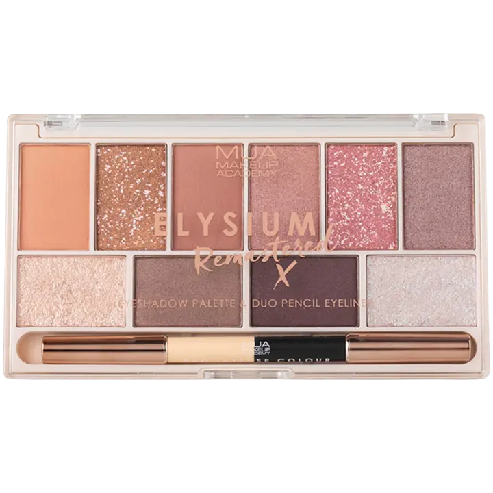 MUA Make Up Academy Eyeshadow Palette Elysium with eye pencil 17 g luomiväripaletti