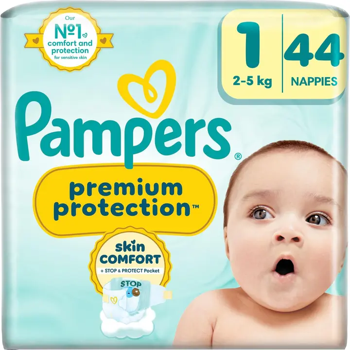 Pampers Premium Protection S1 2-5kg 44kpl vaippa