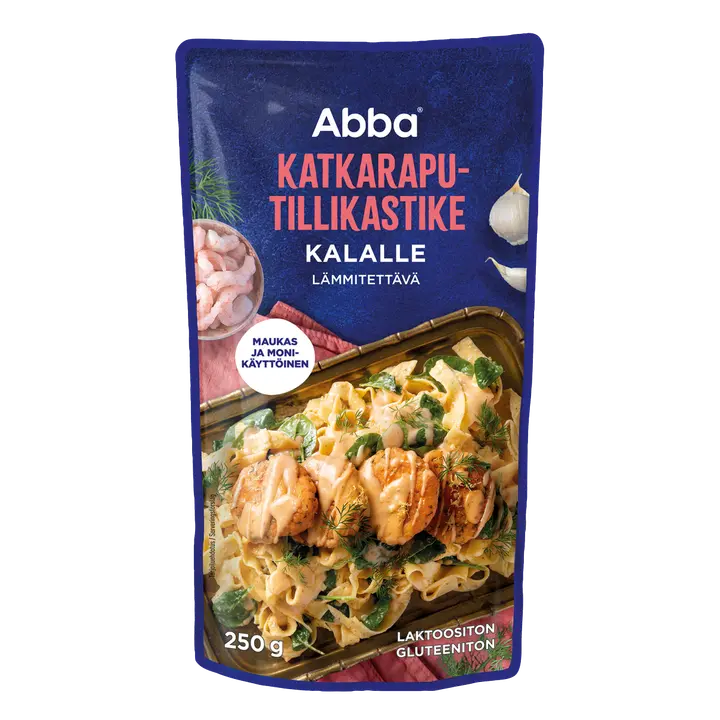 Abba Laktoositon katkarapu-tillikastike kalalle 250g