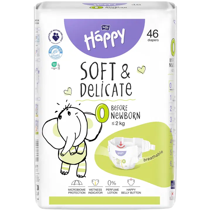 Bella Baby Happy before newborn diapers 46 pcs