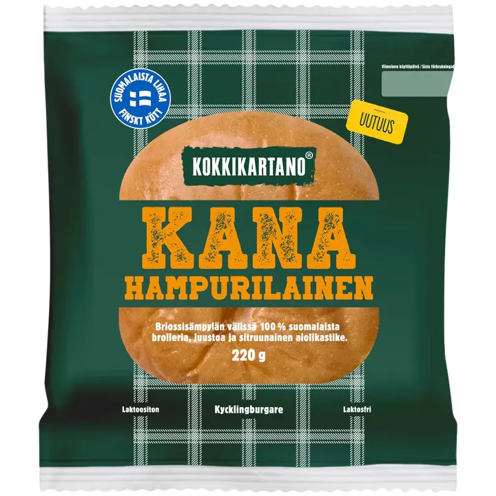 Kokkikartano Kanahampurilainen 220g