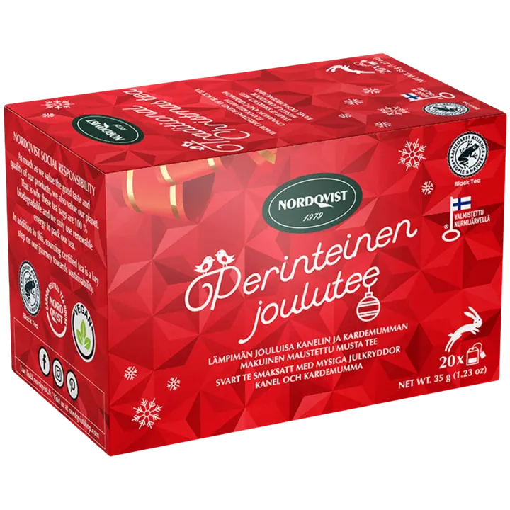 Nordqvist Perinteinen Joulutee 20 x 1,75 g