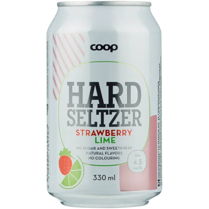 Coop Strawberry-Lime 4,5% 330ml hard seltzer
