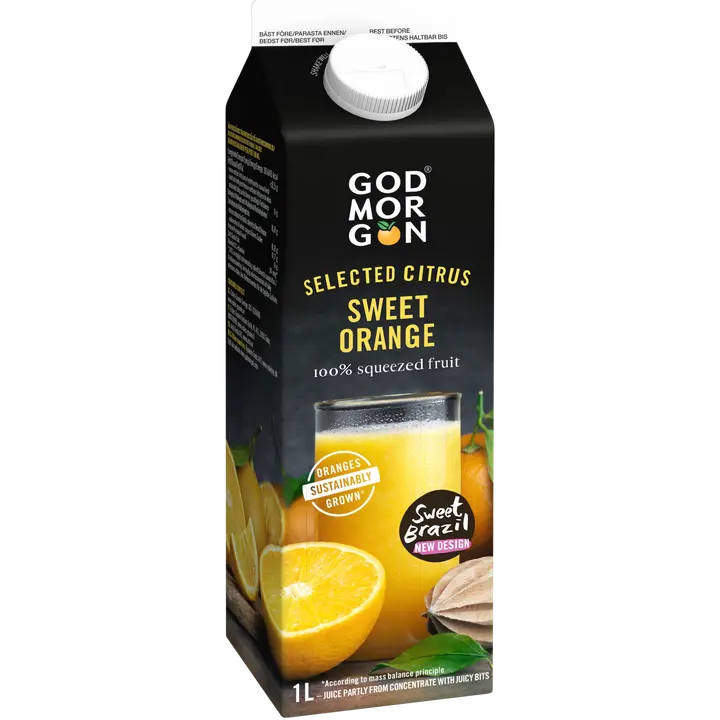 God Morgon Selected Citrus Sweet appelsiinitäysmehu 1L