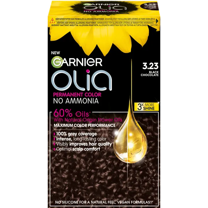 Garnier Olia 3.23 Black Chocolate kestoväri 174ml