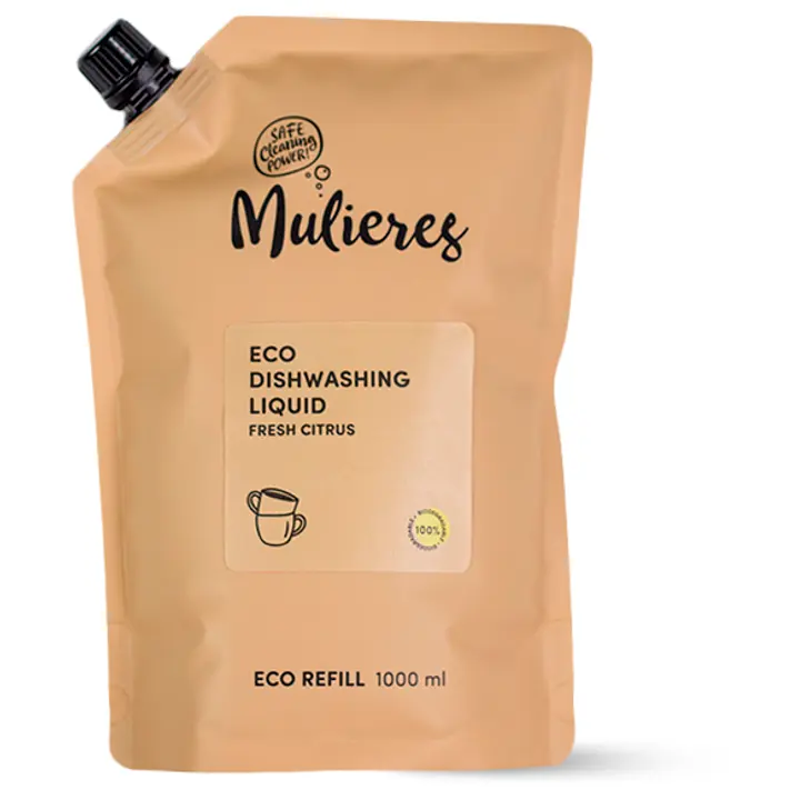 Öko nõudepesuvahend Mulieres värske tsitrus täitepakk 1l