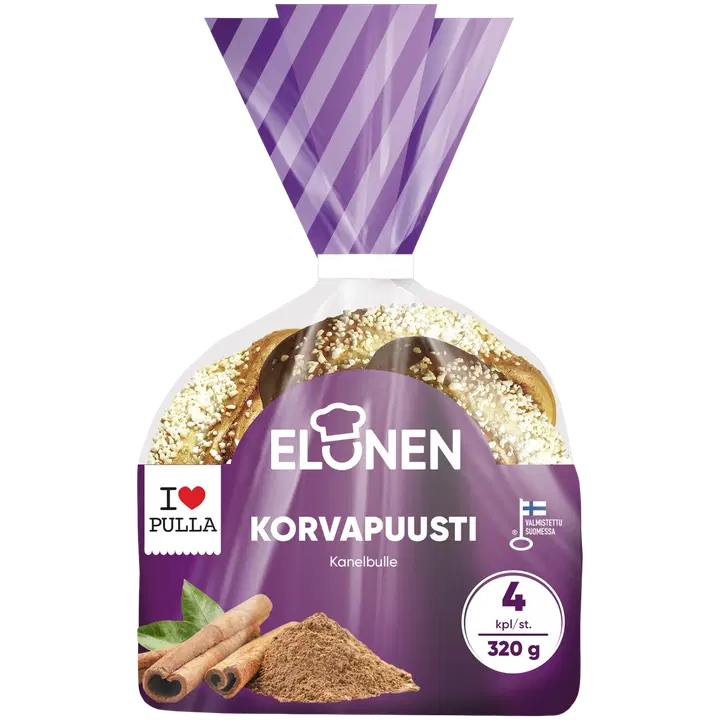Elonen Korvapuusti  320g 4kpl/pss