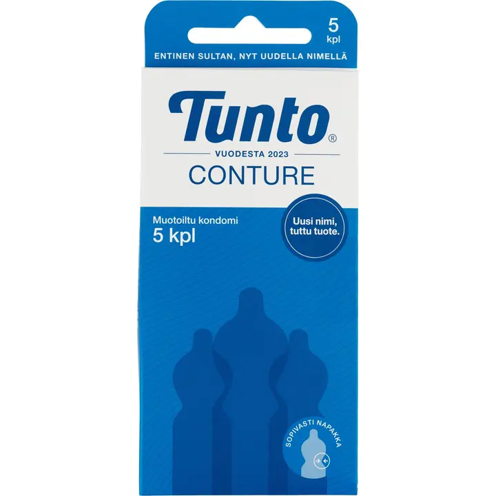 Tunto Conture muotoiltu kondomi 5kpl