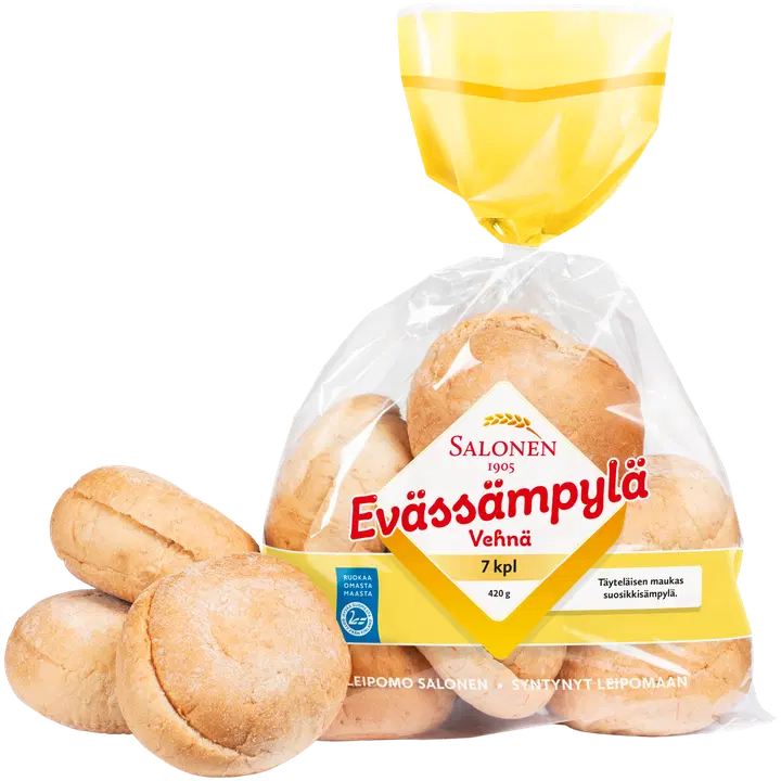Leipomo Salonen Evässämpylä 7/420 g vehnäsämpylä, halkaistu