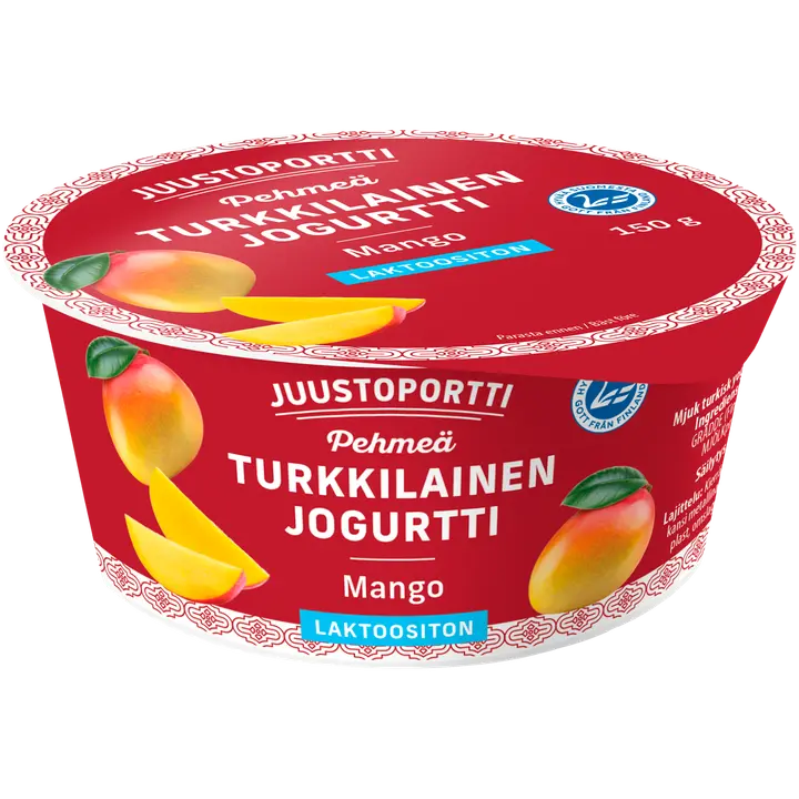 Juustoportti Pehmeä turkkilainen jogurtti 150 g mango laktoositon