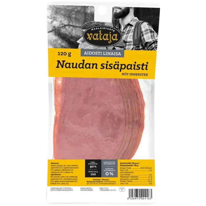 Vataja Naudan sisäpaisti viipaleina 120g