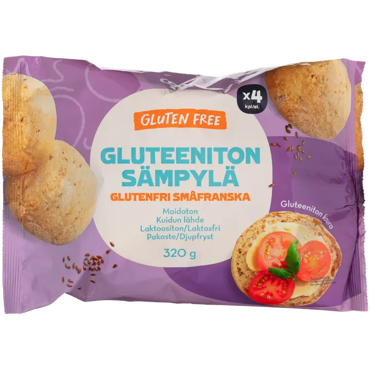 Coop gluteeniton sämpylä 4kpl 320g, pakaste