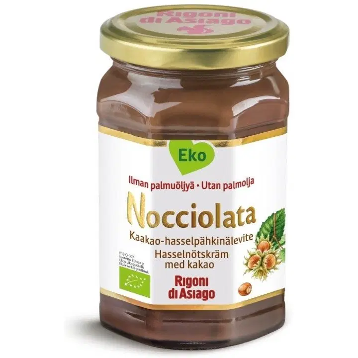 Rigoni di Asiago Nocciolata Luomu Kaakao-hasselpähkinälevite 270g