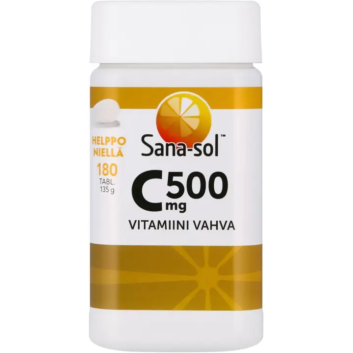 Sana-sol C-vitamiini 500mg tabletti ravintolisä 180tabl