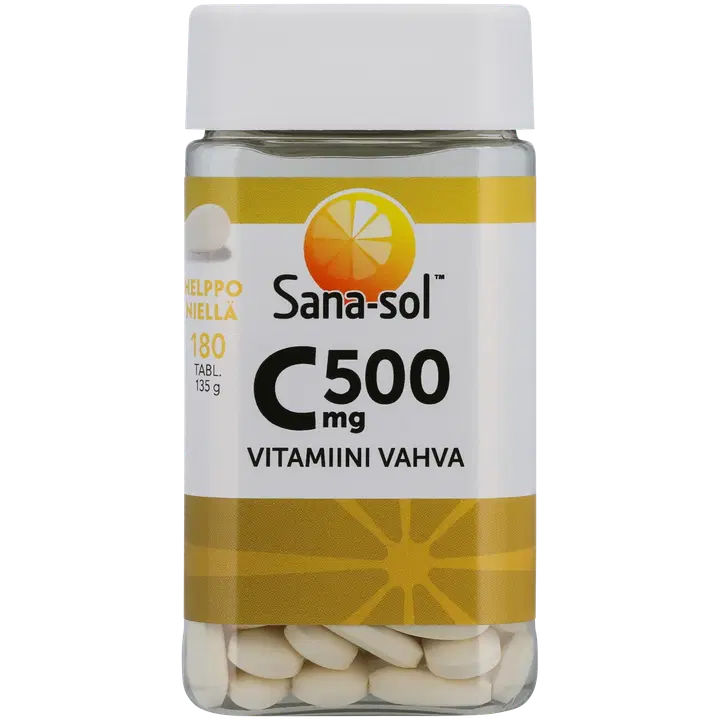 Sana-sol C-vitamiini 500mg vahva 180tabl/135g