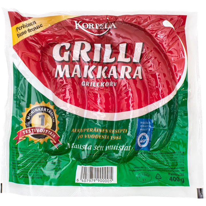 Korpela grillimakkara 400g