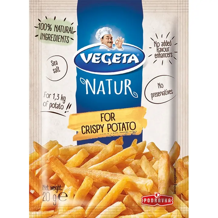 Podravka Vegeta Natur maitseaine krõbedale kartulile 20 g