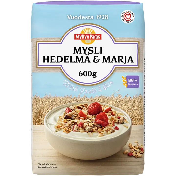 Myllyn Paras Mysli Hedelmä & Marja 600g