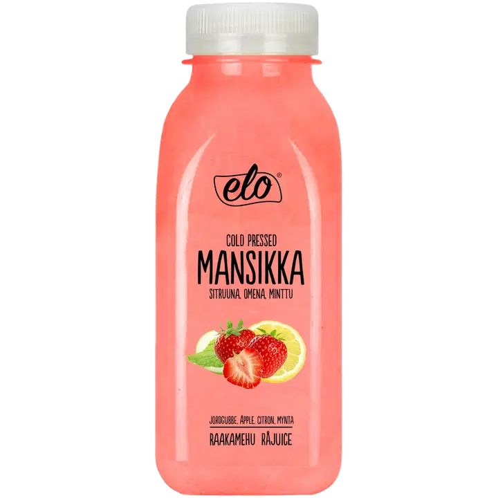 ELO Kylmäpuristettu mehu mansikka-sitruuna 250ml