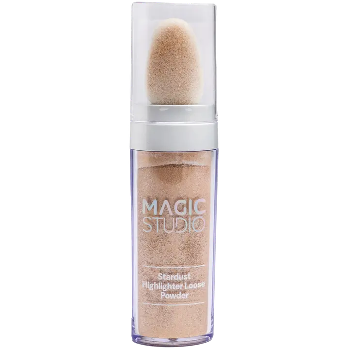 Magic Studio Shimmer Powder tuo ihollesi ja hiuksiisi kevyen hehkun. Kaksi sävyä – pinkki samppanja ja kuparikulta – korostavat luonnollista kauneuttasi.