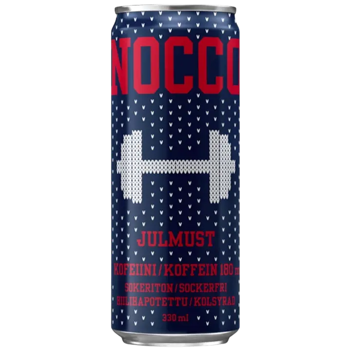 NOCCO Julmust kofeiinia ja vitamiineja sisältävä hiilihapotettu energiajuoma 330ml
