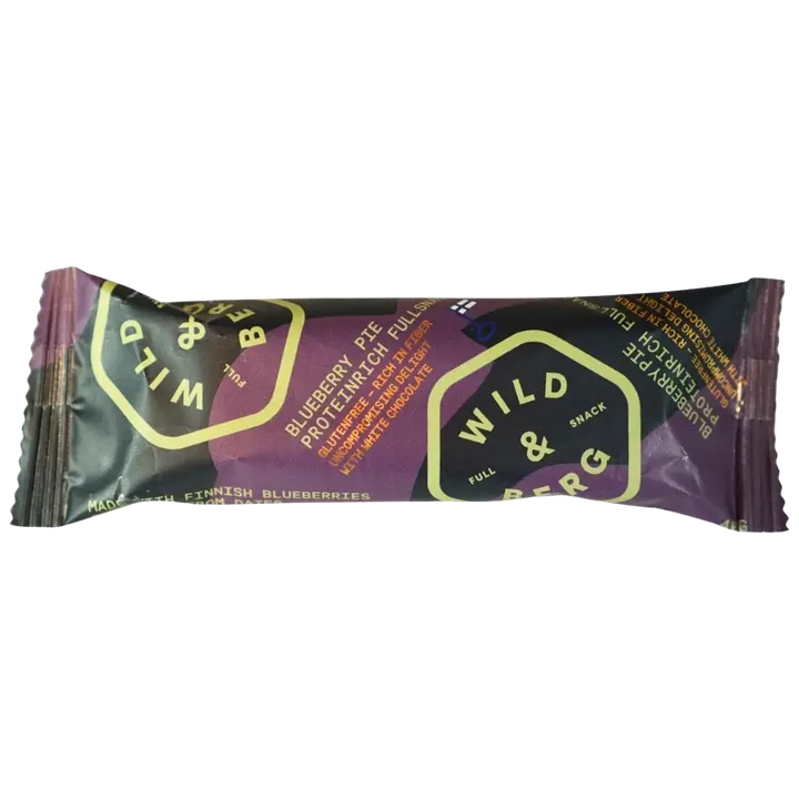 Wild&Berg proteiinirikas täysvälipala Mustikka-kardemumma 40 g