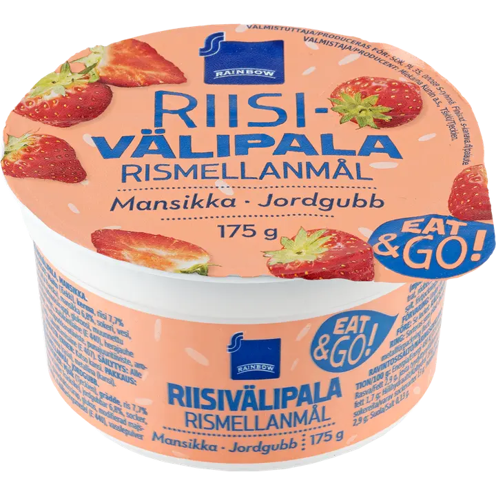 Rainbow maasika riisipuding, 175 g