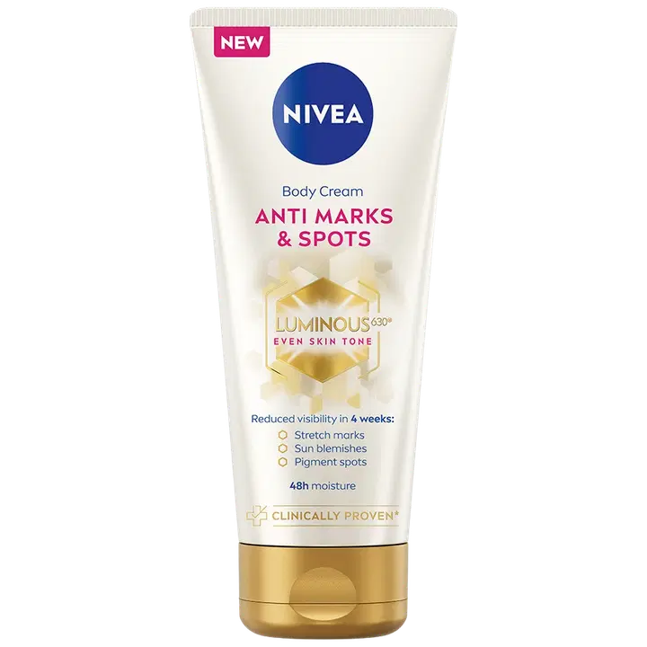 NIVEA 200ml Luminous630 Anti Marks & Spots Body Cream -vartalovoide