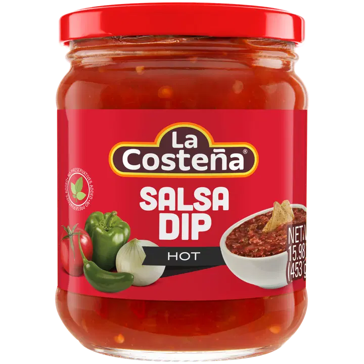La Costeña Salsa Dip Hot tulinen salsadippi 453g